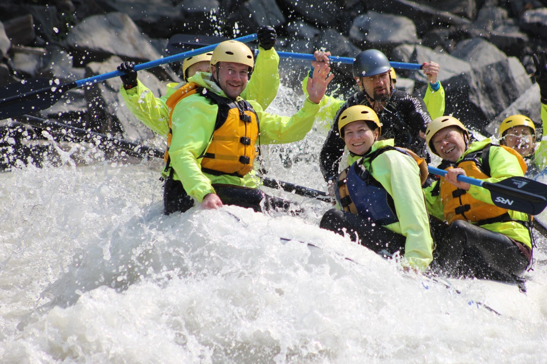 Whitewater rafting & making a new friend